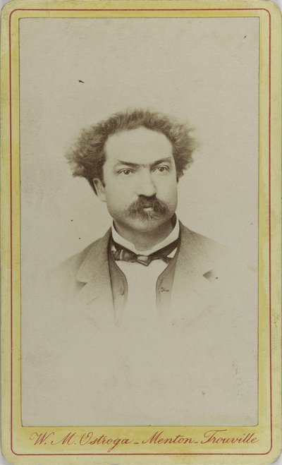 Portræt af komponisten Robert Planquette 1848-1903, ca. 1880. af Menton . Photo studio W.M. Ostroga