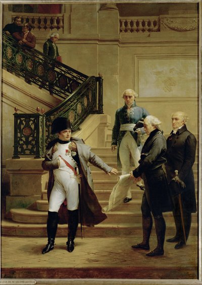 Napoleon på trappen til Conseil d