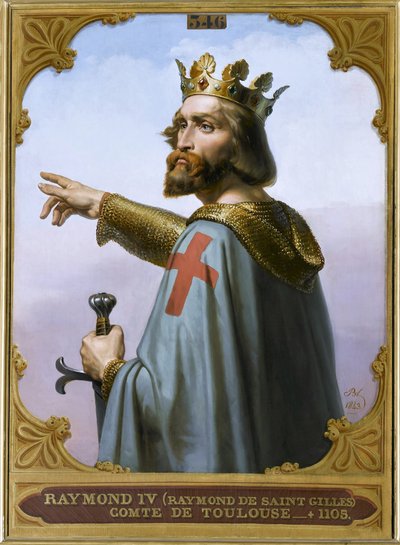 Raymond IV, greve af Toulouse, kaldet Raymond af Saint-Gilles, 1843. af Merry Joseph Blondel
