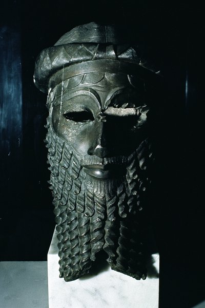 Leder af Sargon I (ca. 2334-2279 f.Kr.) 2334-2200 f.Kr. (kobber) (se også 187024) af Mesopotamian