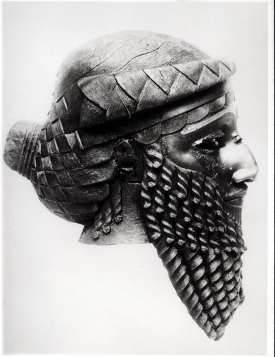 Leder af Sargon I (ca. 2334-2279 f.Kr.) 2400-2200 f.Kr. (kobber) (se også 189592) af Mesopotamian