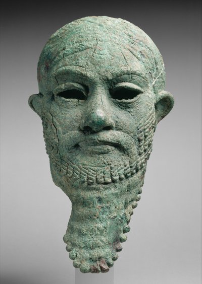 Hoved af en lineal, ca. 2300–2000 f.Kr. (kobberlegering) af Mesopotamian Mesopotamian