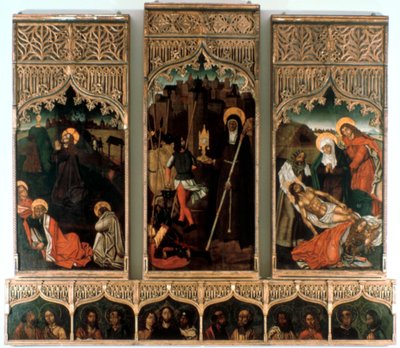 Triptykon af Santa Clara, 1486 af Mestre Hilarius