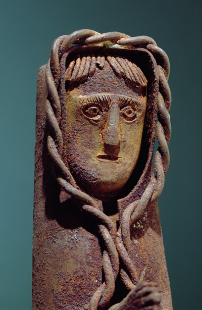 Lysestage med en Jesus-figur (metal) (detalje af 229281) af Mexican School