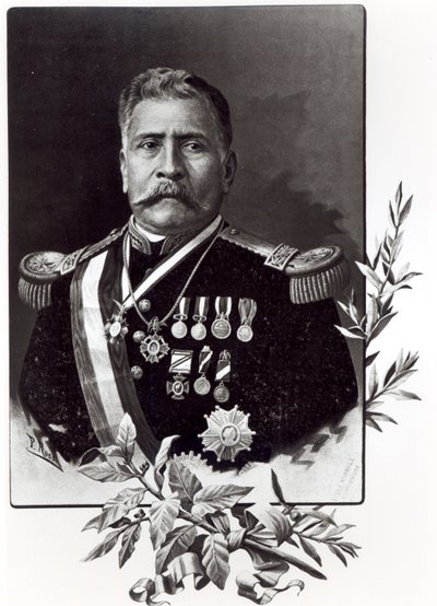 Portræt af Porfirio Diaz (1830-1915) af Mexican School