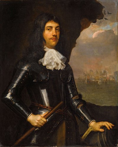 Portræt af admiral Cornelis Maartenszoon Tromp 1629-1691. af Meyssens