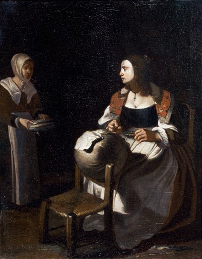 Pude-blondemageren (olie på lærred) af Michael (attr. to) Sweerts