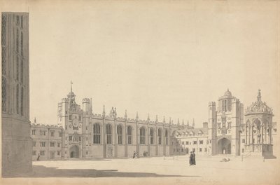 The Great Court, Trinity College, Cambridge af Michael Angelo Rooker