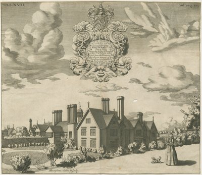 Blithfield Hall: gravering, nd [1686] (tryk) af Michael Burghers