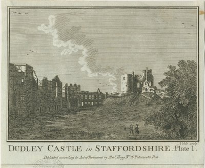Dudley Castle: kobberpladegravering, nd [1653-1686] af Michael Burghers