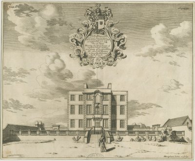 Elmhurst Hall: kobberpladegravering, nd [1653-1686] af Michael Burghers