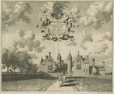 Enville Hall: kobberpladegravering, nd [1653-1686] af Michael Burghers