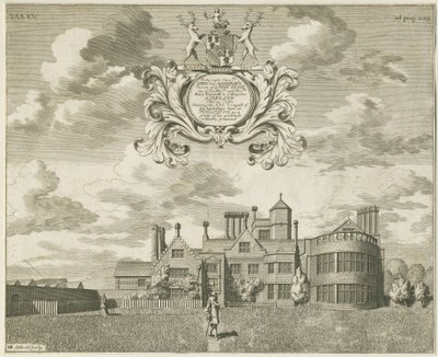 Fisherwick Hall: kobberpladegravering, nd [1653-1686] (tryk) af Michael Burghers