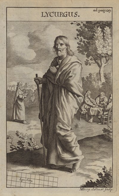 Lycurgus, legendarisk spartansk lovgiver af Michael Burghers
