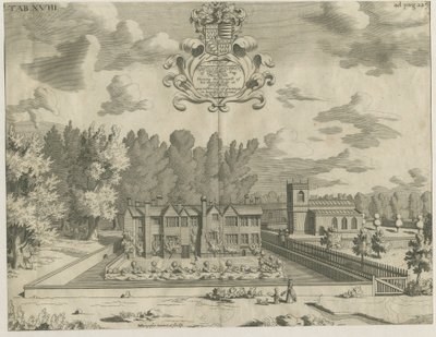 Okeover Hall: gravering, nd [1653 - 1686] af Michael Burghers