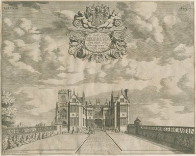 Trentham Hall: gravering, nd [1686] af Michael Burghers