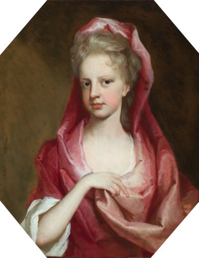 Portræt af Lady Anne Seymour, markisinde af Carmarthen (olie på lærred) af Michael Dahl