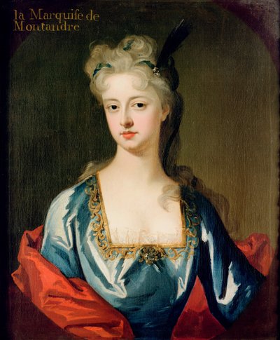 Portræt af Mary Anne Spanheim (1682-1772), hustru til Francois de la Rochefoucauld, Marquis de Montandre af Michael Dahl