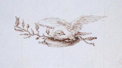 Tegning fra Michael Faradays scrapbog (pen & blæk på papir) af Michael Faraday