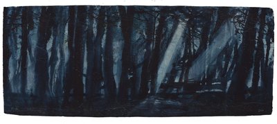 Månebelyst skov af Michael Frith