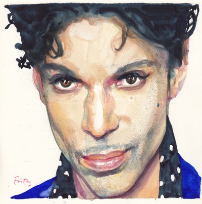 Prince (akvarel) af Michael Frith