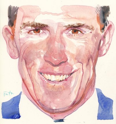 Rob Brydon (akvarel) af Michael Frith
