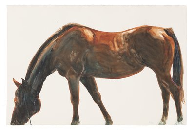 Uden titel, 2018 (akvarel på papir) af Michael Frith