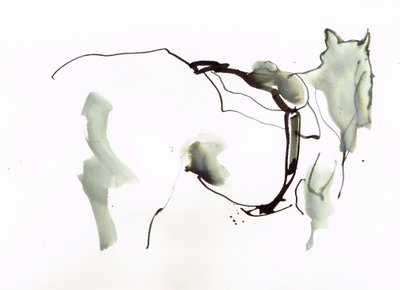 Nimetön, 2018 (akvarelli paperille) af Michael Frith