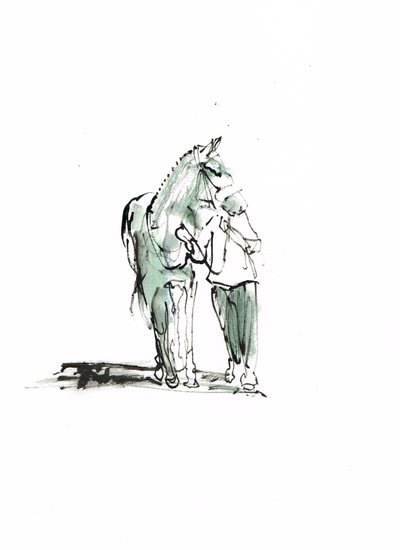 Uden titel, 2018 (akvarel på papir) af Michael Frith