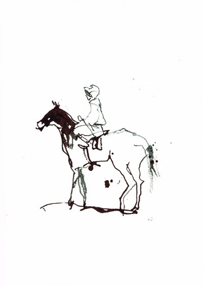Uden titel, 2018 (akvarel på papir) af Michael Frith