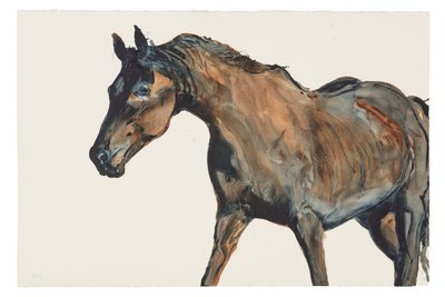 Uden titel, 2018 (akvarel på papir) af Michael Frith