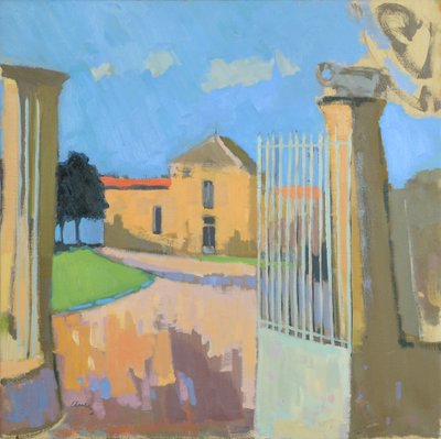 Bages, Frankrig, 2017 (olie på linned) af Michael G. Clark