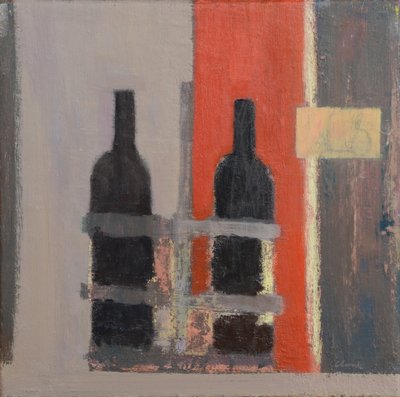 Claret og Bordeaux, 2017 (olie på linned) af Michael G. Clark