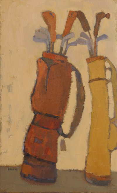 The Locker Room, 2015 (olie på linned) af Michael G. Clark