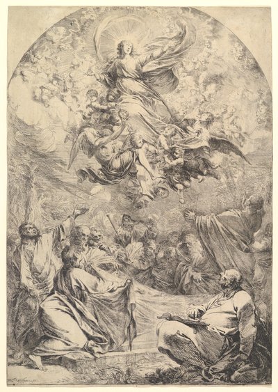 Jomfruens antagelse, 1683. af Michael Lucas Leopold Willmann
