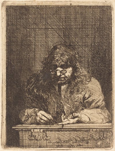 Selvportræt tegning af Michael Lukas Leopold Willmann