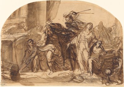 Priams død af Michael Lukas Leopold Willmann