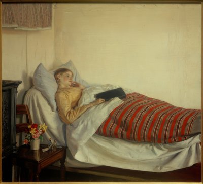 En syg ung pige. Tine Normand af Michael Peter Ancher