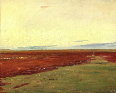 Sunset over Brovandene, at Skagen. af Michael Peter Ancher