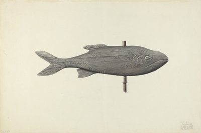 Fish Weather Vane, 1939. af Michael Riccitelli
