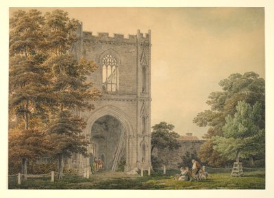 Ruined Gateway at the Abbey, Bury St Edmunds, 1788-1801 af Michael Rooker