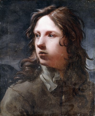 En ung mand, brystlængde, i en grå jakke, af Michael Sweerts