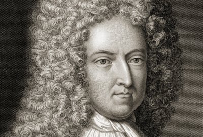 Daniel Defoe 1660-1731 Detalje, begyndelsen af det 18. århundrede af Michael Vandergucht