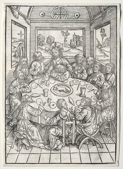 The Treasure Keeper: The Last Supper, 1491. af Michael Wolgemut