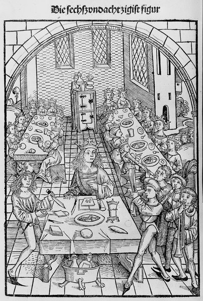 Skatkammeret eller helligdommen for godernes rigdom af frelse og evig lykke, 1491. af Michael Wolgemut