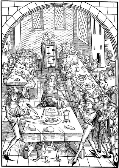 Illustration til bogen Schatzkammer, 1490-1491 af Michael Wolgemut