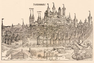 Nürnberg, 1493. af Michael Wolgemut