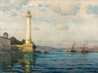 Ahirkapi Feneri Fyrtårn, begyndelsen af det 20. århundrede. af Michael Zeno Diemer
