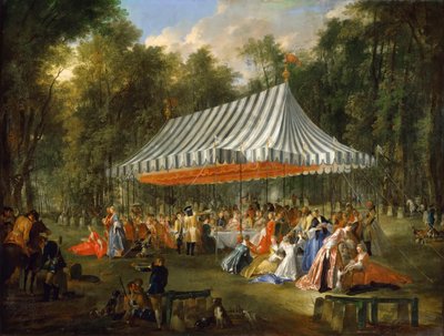 Fejring af prins Louis François de Conti til ære for Charles William Ferdinand, Heredi af Michel Barthelemy Ollivier