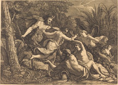 Pan og Syrinx af Michel Dorigny